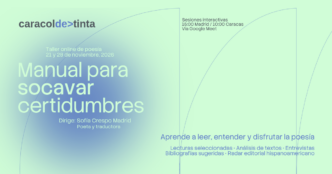 taller de poesia manual para socavar certidumbres de caracol de tinta